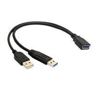ZYKEJJDDAK Adattatore splitter USB 3.0 da USB maschio a 2USB femmina USB3.0 femmina a 2x2.0 maschio convertitore cavo di prolunga ricarica rapida