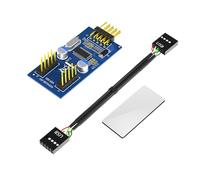 ZYKEJJDDAK Adattatore USB 2.0 a 9 pin a doppia uscita, splitter a 9 pin, porta multilier per collegamento senza soluzione di continuità scheda madre del computer Modulo di espansione USB