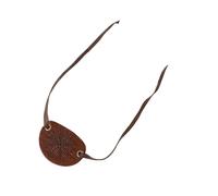 ZYKEJJDDAK Benda per gli occhi dei cavalieri pirati medievali, in pelle, per costume da pirata medievale, per Halloween