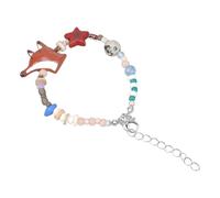 ZYKEJJDDAK Bracciale con volpi colorate Bracciale creativo Bracciale con perline colorate per donne giovani e amanti degli animali in cerca di stili unici