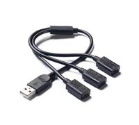 ZYKEJJDDAK Cavo di prolunga USB 2.0 maschio a 3 femmina tipo C adattatore convertitore USB maschio a USB2.0 C femmina splitter per telefono convertitore a doppia porta