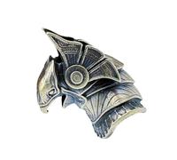 ZYKEJJDDAK Ciondolo a forma di casco, in paracord, accessorio per esterni, struttura in rame, adatto per campeggio, escursionismo, appassionati di cultura storica, campeggio