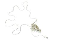 ZYKEJJDDAK Collana alla moda in lega con ciondolo a grappolo d'uva con catena regolabile per uso quotidiano, 68cm, Lega | Cristallo d'imitazione, Nessuna pietra preziosa