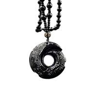 ZYKEJJDDAK Collana con ciondolo innovativo, gioiello delicato per il collo, accessorio unico per le donne, SizeApprox.4.5x4.6x0.6cm/1.77x1.81x0.24inches, Liuli, Nessuna pietra preziosa