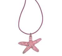 ZYKEJJDDAK Collana da vacanza con ciondolo a forma di clavicola, in corda cerata, gioiello alla moda, 455cm 4cm0.8cm, resina + corda in pelle, Nessuna pietra preziosa