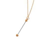 ZYKEJJDDAK Collana di perline robusta personalizzabile accessorio per gioielli da indossare tutti i giorni, forniture per feste e regali di festa, 30cm, Metallo, Nessuna pietra preziosa