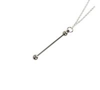 ZYKEJJDDAK Collana di perline robusta personalizzabile accessorio per gioielli da indossare tutti i giorni, forniture per feste e regali di festa, 30cm, Metallo, Nessuna pietra preziosa