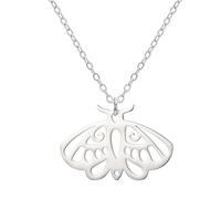 ZYKEJJDDAK Collana multifunzionale con ciondolo a forma di falena, alla moda, gioiello da donna, 2*3cm455cm, Metallo, Nessuna pietra preziosa