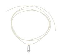 ZYKEJJDDAK Collana semplice con fiocco e scritta "Love", alla moda, semplice, per donne e ragazze, per matrimoni e feste, 4.68x3.51in, Corda in lega di pelle, Nessuna pietra preziosa