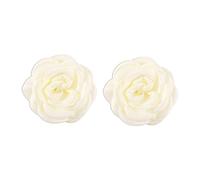 ZYKEJJDDAK Collane/orecchini a forma di fiore alla moda con perline a forma di fiore piccolo girocollo/orecchini gioielli da festa per, 6cm, Raso, Nessuna pietra preziosa