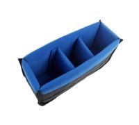 ZYKEJJDDAK Custodia organizer per fotocamera DSLR con divisori regolabili per protezioni, Blu
