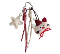 ZYKEJJDDAK Elegante portachiavi in peluche a forma di orso, accessorio per borse e borse con ciondolo per coloro che apprezzano i disegni dei cartoni animati e calmanti, E