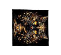 ZYKEJJDDAK Elegante tovaglia in velluto portatile per divinazione con opere d'arte mistiche per meditazioni spirituali e decorazione della casa, velluto, tarocchi, giochi da tavolo