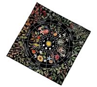 ZYKEJJDDAK Elegante tovaglia in velluto portatile per divinazione con opere d'arte mistiche per meditazioni spirituali e decorazione domestica portatile tarocchi panno