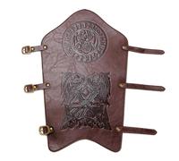 ZYKEJJDDAK Ghette medievali in pelle per cavalieri guerrieri armature, copriscarpe, impermeabili, protezione per le gambe