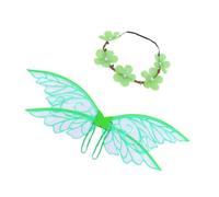 ZYKEJJDDAK Incantevole Elfi, ala farfalla e fascia floreale set vestire scenici foto costume Halloween Cosplay