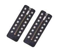 ZYKEJJDDAK Lacci per scarpe in pelle PU con cerniera Inserti in pelle impermeabile con cerniera Lacci delle scarpe di facile installazione per scarpe da trekking Miglioramento Scarpa impermeabile