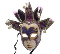 ZYKEJJDDAK Masquerade with Bells Vintage Cosplay Commedia per uomini donne Masquerade Proms Halloween Cosplay
