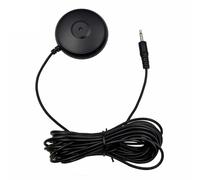 ZYKEJJDDAK Microfono di calibrazione da tavolo da 3,5 mm, 5 m, pickup omnidirezionale, filtro del rumore, per streaming, colore nero