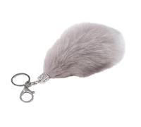 ZYKEJJDDAK Portachiavi lungo a forma di coda di animale, ciondolo a forma di coda di peluche, ciondolo per borsa o borsa