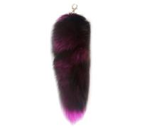 ZYKEJJDDAK Portachiavi lungo a forma di coda di animale, ciondolo a forma di coda di peluche, decorazione per borsa, per borsa