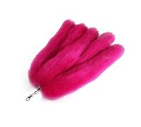 ZYKEJJDDAK Portachiavi lungo a forma di coda di animale, ciondolo a forma di coda di peluche, per borsetta, borsa, portachiavi decorativo