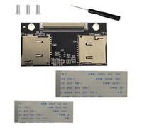 ZYKEJJDDAK Scheda di connessione anti-interferenza per adattatori HDD SATA doppi a ZIF in DVR e applicazioni strumentali adattatori dati