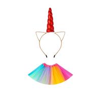 ZYKEJJDDAK Unicorni Costumi Unicorni Fascia Principessa Gonna Bambini Principessa Vestiti Halloween Cosplay