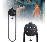 ZyKnaurral Allenatore di Corda Senza Fine con Resistenza Regolabile, Corda da Trazione per Allenamento Fitness, per Allenamento di Resistenza Muscolare, Allenamento Fitness degli Arti Superiori Black
