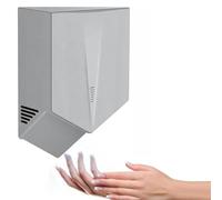 ZyKnaurral Asciugamani Commerciale con sensore Automatico, asciuga Mani Elettrico a Parete da 1500 W ad Asciugatura Rapida, Attrezzatura per asciugare Le Mani a Basso consumo energetico per WC,Grey