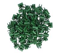 ZYLARUM 100Pcs Garden Plant Clips | Cross Fixing Clamps for Steel Pipes/Vines | Sturdy Plastic Buckles with 8mm Inner Diameter | Gardening Accessories for Horticulture & Home