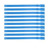 ZYLARUM 10PCS Adjustable PU Goat Collar | 23 inch Livestock Collar for Cow/Horse/Sheep | Color Identification for Farm Animal Management (Blue)