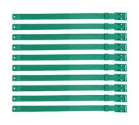 ZYLARUM 10PCS Adjustable PU Goat Collar | 23 inch Livestock Collar for Cow/Horse/Sheep | Color Identification for Farm Animal Management (Green)