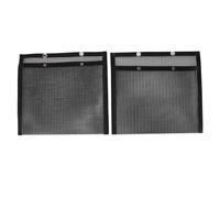 ZYLARUM 2 PCS BBQ Mesh Grill Bags | Heat Tolerant Glass Fibre | Reusable Vegetable Grilling Pouches for Barbecues/Picnics/Camping | Non - Stick & Simple to Maintain