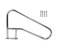 ZYLARUM 304 Stainless Steel Pool Handrail | Slip - Proof & Oxidation - Proof Swimming Pool Stair Rail | Expert Spa/Hot Tub Secure Handrail | 46.3" Length with 4 Mounting Screws