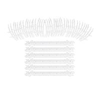 ZYLARUM 30cm Plastic Bird Deterrent Spikes | Safe & Gentle Bird Deterrent for Roof/Fence/Window | Weatherproof Bird Deterrent with Easy Installation | 6 Pack with 42 Accessories