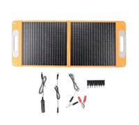 ZYLARUM 60W Foldable Solar Panel | Weatherproof Monocrystalline Charger for Laptop/Phone/Car 12V | Portable Solar Panel with 4 Outputs & 8 Port Charging Head