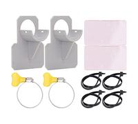 ZYLARUM Above Ground Pool Hose Support | ABS Pipe Holders with Adhesive & Cable Ties | Avoid Pipe Sagging/Leaking for Inlet Outlet Pipes | Pool Accessories
