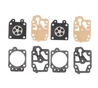 ZYLARUM Carburetor Diaphragm Repair Kit 2 Set | Resilient Paper Gasket & Pad for Trimmer/Lawn Mower | Compatible for 40-5 44-5 32 34 26 CG260 767 GX35 139F 1E40F 5 Variants