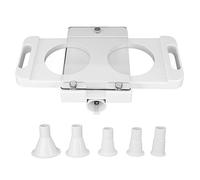 ZYLARUM Hamburger Patty Maker 2 Holes | Non Stick & Dishwasher Safe ABS Material | Burger Press for Meat Grinder/Sausage Stuffer | Make 2 Patties at Once, 150g Each