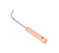 ZYLARUM Hook Root Bonsai | Strumento di allentamento del Terreno Acciaio di Manganese per Le Piante di Giardinaggio/Vaso | Manico in Legno ergonomico, rastrello radice di 25 cm