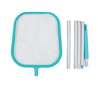 ZYLARUM Long - Lasting Pool Skimmer Net | Detachable Lake Blue Design with 5 Splicing Rods | Reinforced Nylon Mesh for Swimming Pools/Spas/Fountains | 46.7in Extended Length