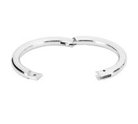 ZYLARUM Metal Bull Nose Ring | Chrome Plated Non - Corroding Cattle Nose Ring for Farm Animals/Veterinary Use | Easy Open Design with Polished Texture