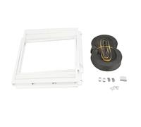 ZYLARUM Pannelli Laterali AC della Finestra | Isolamento a Doppio Livello e feritoie Regolabili per condizionatori | Kit di deflettore AC per Finestra per casa/Ufficio/Camera da Letto