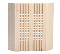 ZYLARUM Sauna Lamp Shade | Square Wooden Illumination Cover for High Temperature Saunas | Corner Protection for Bulb Protection | Protected & Sturdy Sauna Accessory