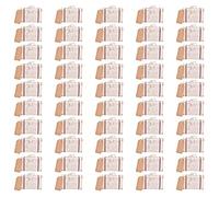ZYLARUM Scate valigie vintage Scatole 50 set | Kraft Paper Party Favor Borse per matrimonio/compleanno/tema di viaggio | con tag e maniglie
