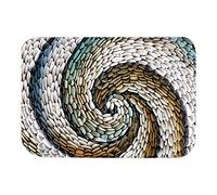 ZYLARUM Slip Control Water Absorbent Floor Mat | 3D Cobblestone Rug for Living Room/Bedroom/Bathroom | Fine Polyester Decor Mat with Secure Backing | Machine Washable (40 * 60cm)