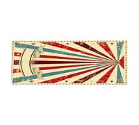 ZYLARUM Slip - Proof Floor Mats for Office Chairs | Super Soft Flannel Absorbs Wetness & Reduces Falls | Machine Washable Bathroom/Kitchen/Living Room Mats | Vintage Style Home Decor (40cm×120cm)