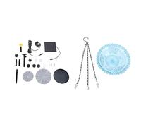 ZYLARUM Solar Bird Bath Fountain | Hanging Plastic Water Fountain for Garden/Patio/Yard | Solar Powered Hummingbird Fountain with 3 Water Flow Modes | 28.75oz Lightweight Design