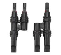 ZYLARUM Solar Branch Connectors 3 Way T Type | IP67 Weatherproof for Parallel Connection Between Solar Panels | 1 to 2 Connector Replacement for Solar Systems